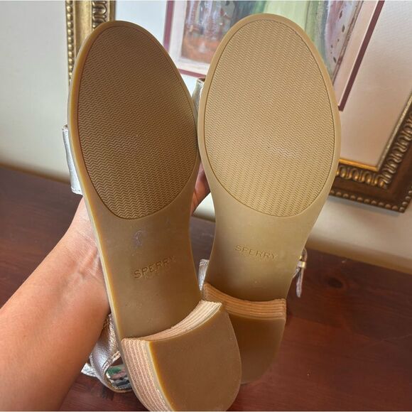 Sperry Women's Seaport City Sandal Ankle Strap Woven Leather Sandal Size 9.5 NEW - Picture 8 of 15